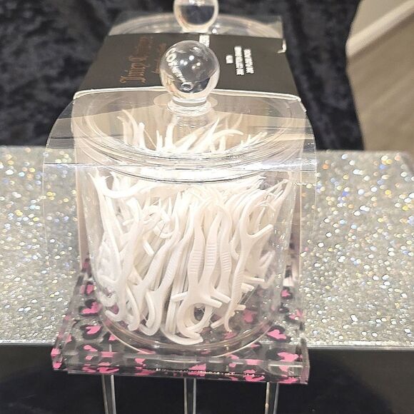 Juicy Couture Home Leopord Hearts Acrylic Cosmetic Organizers 2-PC Set - Picture 8 of 8